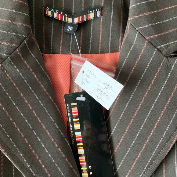 🌈 Dalia Collection Brown/Black Blazer - Picture 3 of 6